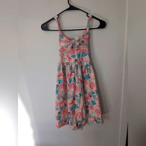 Tommy Bahama Girls Ocean Theme Crossback‎ Summer Dress, Size 12